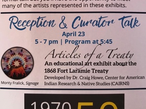 Articles of a Treaty Reception at South Dakota Art Museum
