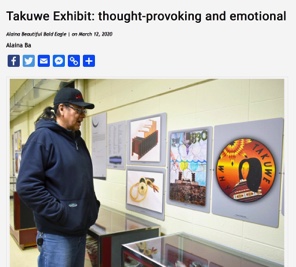 Takuwe in the West River Eagle Newspaper