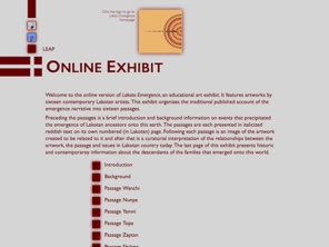Lakota Emergence Online Exhibit is Live